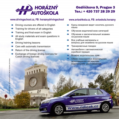 HOR&Aacute;ZN&Yacute; DRIVING SCHOOL IN PRAGUE